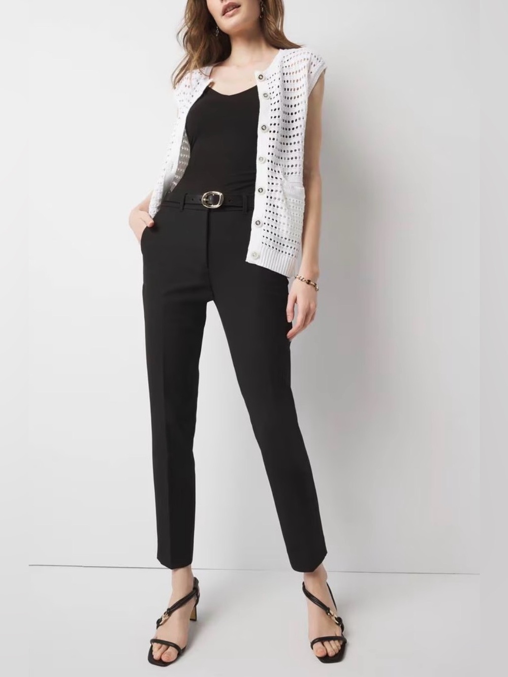 White House Black Market The Slim Ankle Black Pant